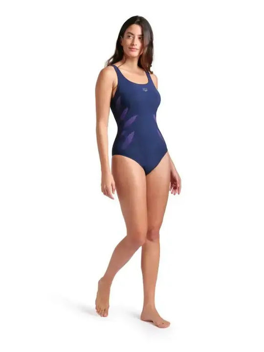 Back Αθλητικό Ολόσωμο Μαγιό Navy