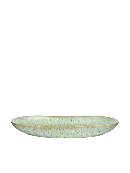 Butlers Tavira Serving Platter Oval Ceramic Green 36cm Butlers Tavira Serving Platter Oval Ceramic Green 36cm