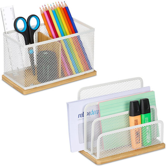 2-piece Desk Organizer Set Relaxdays