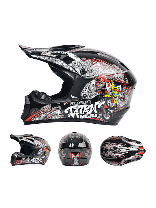 FIXATO Cască Moto Motocross ECE 22.06