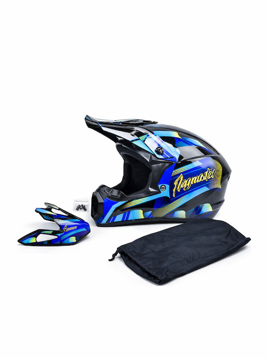 FIXATO Motorradhelm Motocross ECE 22.06