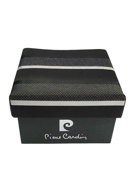 Pierre Cardin Set de Cravată pentru Bărbați Mătase Tipărit în Culorea Negru