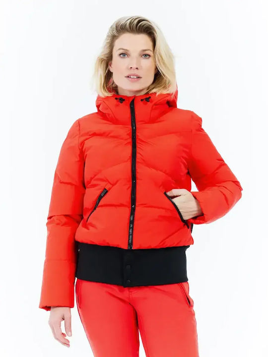 Protest Snowjacket 65652013-133 Женско Яке за Ски и Сноуборд Червен