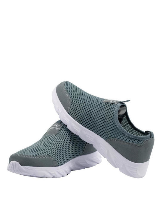 din Piele sintetică Slip-on-uri pentru bărbați Gri