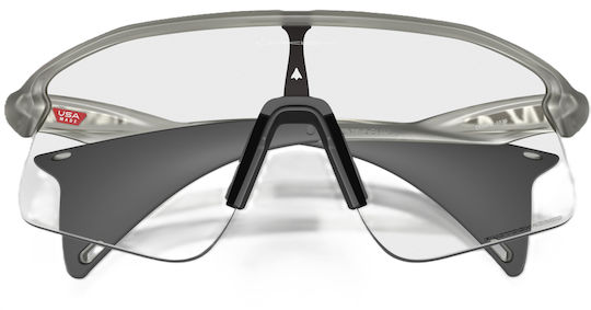 Oakley Cycling Glasses with Black Frame & Photochromic / Transparent Lenses