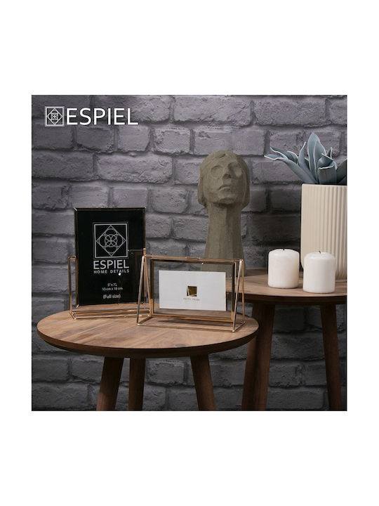 Espiel Frame Metallic 10cmx15cm with Gold Frame