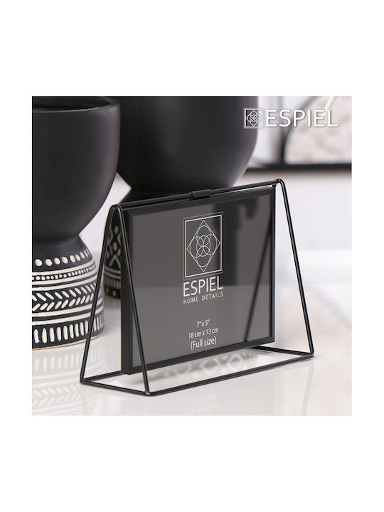 Espiel Landscape Frame Metallic 13cmx18cm with Black Frame