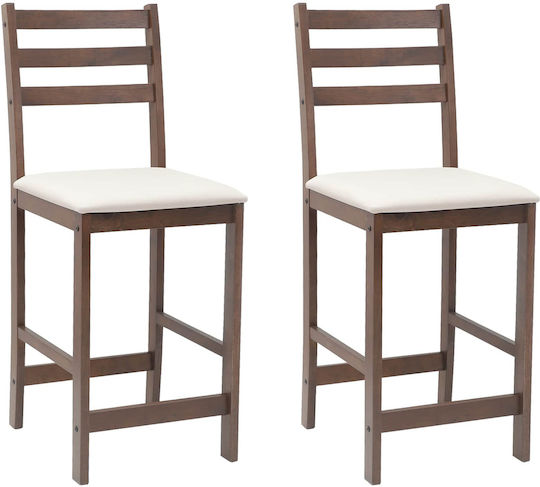 Outdoor Chair Wooden Light Brown 2pcs 40x47.5x99.5cm