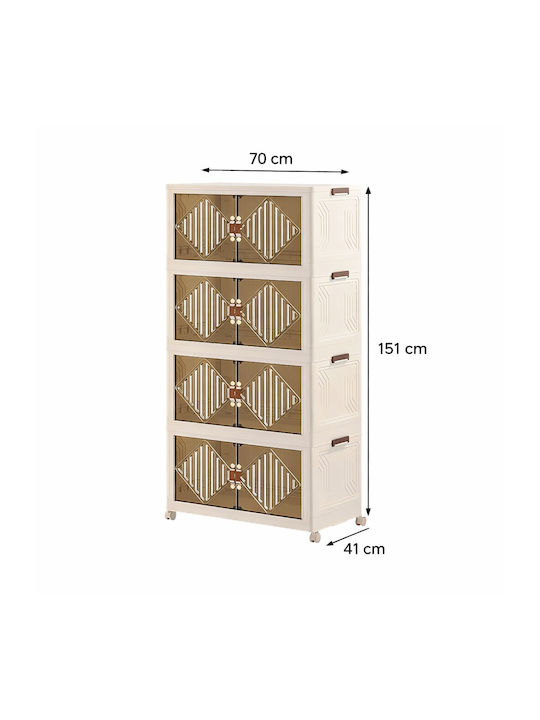 Vesta Büroaufbewahrungsschublade und -schrank Kunststoff 70x41x151cm