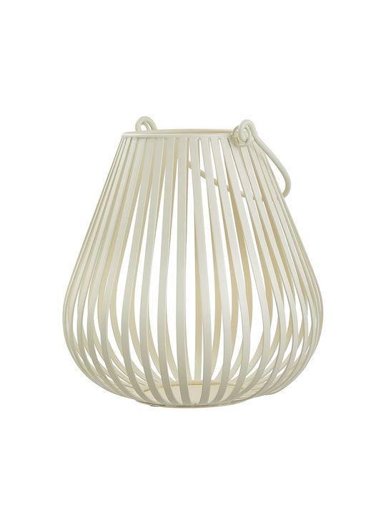 Butlers Laterne Metallisch Beige 20x20x20cm 1Stück