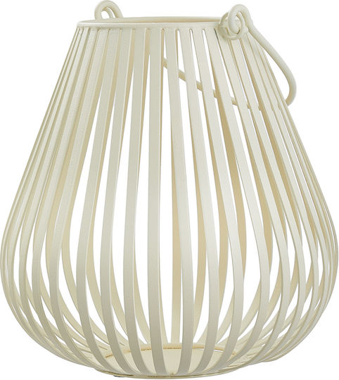 Butlers Felinar Metalic De masă Bej 20x20x20buc 1buc