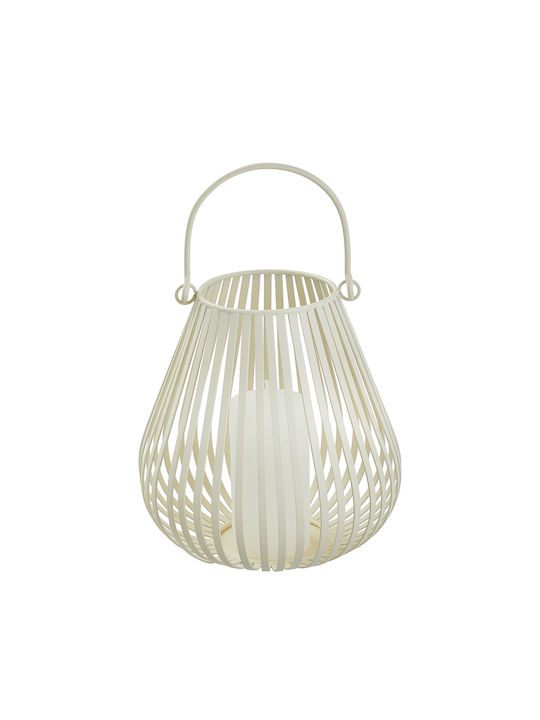 Butlers Laterne Metallisch Beige 20x20x20cm 1Stück