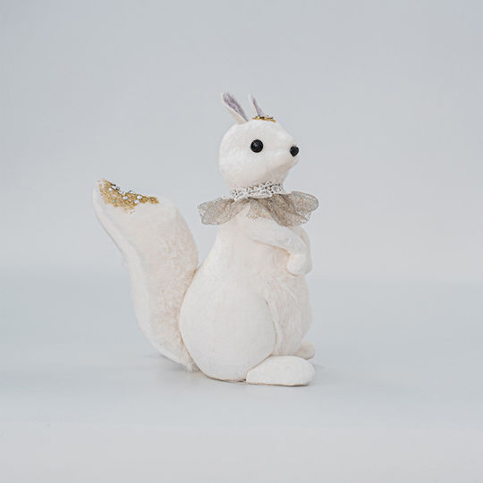 Estheti Veloursene Kuriye Eichhörnchen Weiße 15x14x27cm 2 Stücke 600-45584