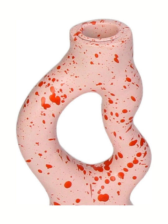 Kerzenhalter Polyresin in Rosa Farbe 10x17x6.5cm 1Stück