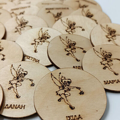 Wooden Personalized Fairy Magnet Tinker Bell Toxhlo