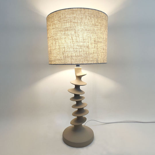 InTheBox Lampă de masă cu Abajur Bej și Bază