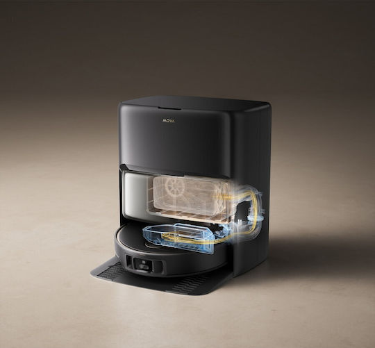 Mova V50 Ultra Aspirator Robot Complet Cu Cartografiere Laser Și Putere De Aspirație 24000Pa Negru