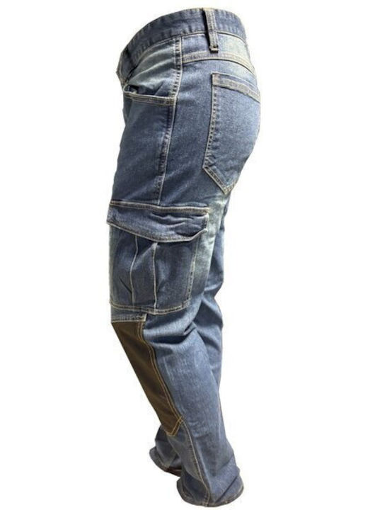 Ergo Stretch Work Trousers Jeans Blue
