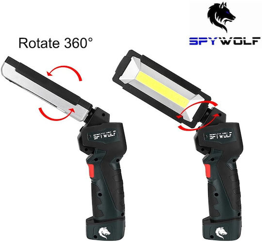 Spywolf Μπαλαντέζα Φωτισμού Συνεργείου Επαναφορτιζόμενος LED με Φωτεινότητα έως 6000lm 2τμχ