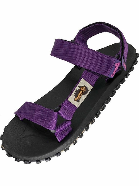 Flache Sandalen für Damen in Lila Farbe