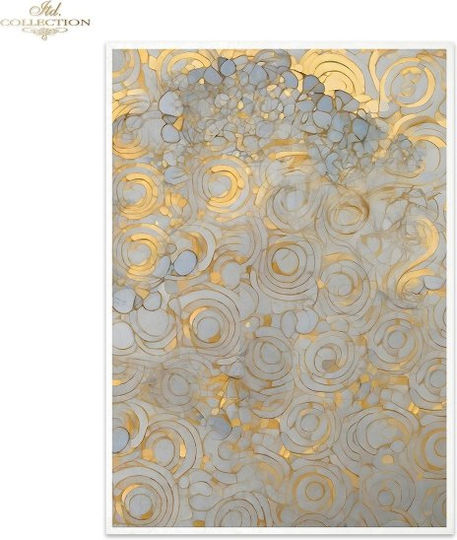Ριζόχαρτα Ντεκουπάζ Itd Inspired By Klimt Σετ 3 Τεμ 30x40cm