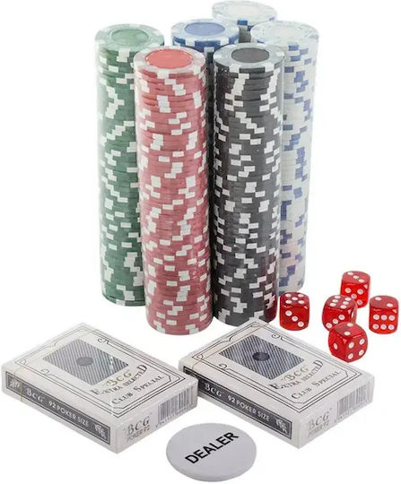 Verk Group Set 300 Poker Chips in Suitcase with 3 Decks