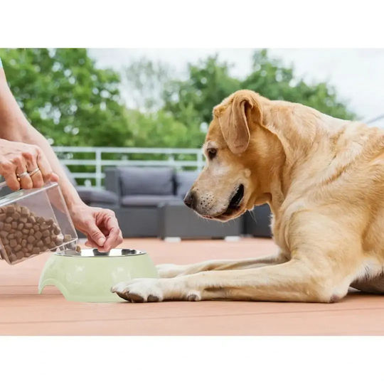 Verk Group Metallisch Schalen Futter für Hund & Katze auf Basis von 1.2lt in Hellblau Farbe