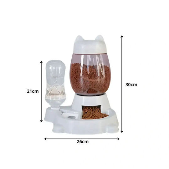 Verk Group Automatic Plastic Food & Water Bottle for Dog & Cat 2 x 2lt 26x30cm