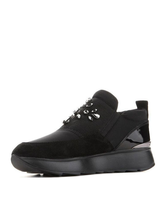 D Gendry Γυναικεία Slip-On Δερμάτινα Μαύρα