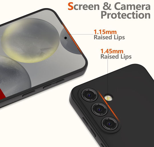 Tech-Protect Icon Umschlag Rückseite Silikon Schwarz (Redmi Note 15 Pro 5G)