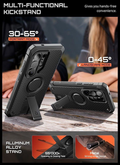 Supcase Unicorn Beetle Pro Mag 360 Full Cover Aramid Fiber / Σιλικόνης / Πλαστικό 0.2mm Μαύρο (Galaxy S26 Ultra)