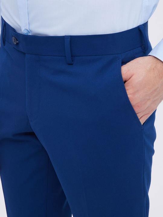 Παντελόνι Ελαστικό σε Slim Εφαρμογή Μπλε