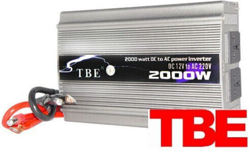 TBE TBE Car Inverter Pure Sinewave 2000W to Converter 24V DC in 220V AC