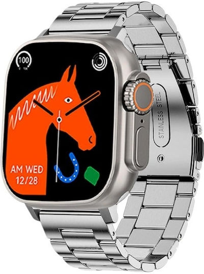 WISME-X30 49mm Smartwatch με Παλμογράφο (Πορτοκαλί)