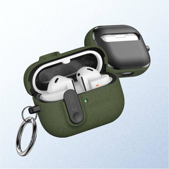 Tech-Protect Slim Hook Hülle Kunststoff mit Haken in Grün Farbe für Samsung Galaxy Buds 3 / 3 FE / 3 Pro