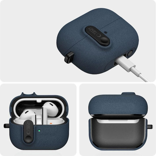 Tech-Protect Slim Hook Case Plastic with Hook in Blue color for Samsung Galaxy Buds 3 / 3 FE / 3 Pro