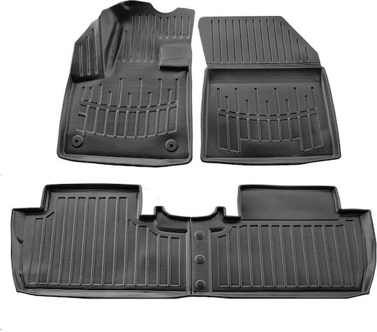 Umbrella Set Covorașe Față și Spate 4buc din Furtun pentru Peugeot 5008 2017+ Negre