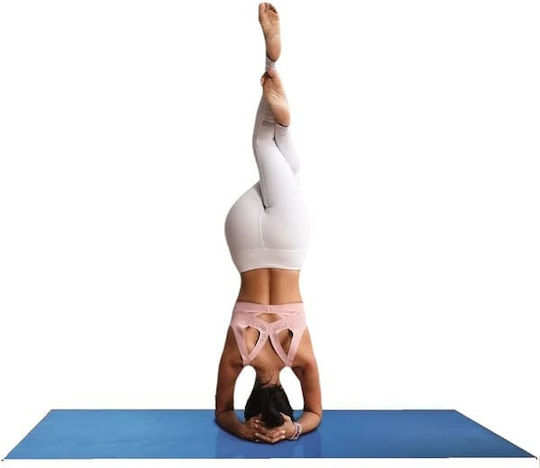 Στρώμα Γιόγκα Pro Yoga Mat Deva Dark Blue 185x65x0.55cm Ιμάντα Μεταφοράς