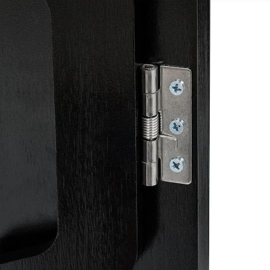 Relaxdays Bambus Dreptunghiular Tavă de Servire din Bamboo în Culoare Negru 10049529 1buc