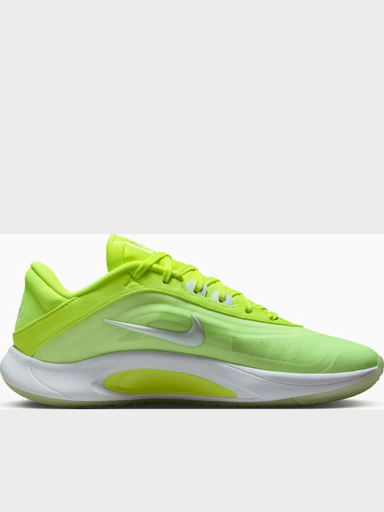 A'One Lem And Lime Low Basketball Shoes Volt Barely Volt White