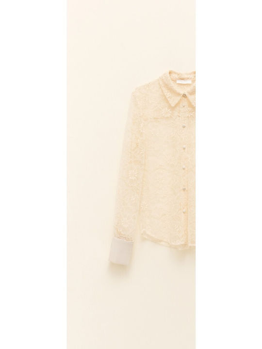 Women's Long Sleeve Shirt Panna