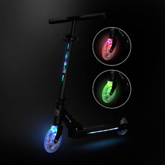 Spokey Kinderroller Klappbar Glow-Go 2-Rad Schwarz