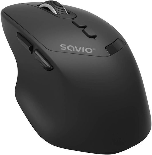 Savio MB-06 Безжичен Ергономичен Bluetooth Мишка Черен