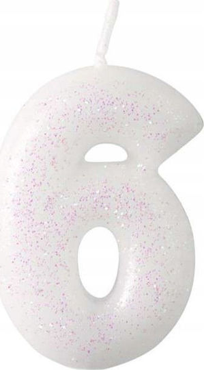 Amscan Candle Number 6 M Glossy 9904381