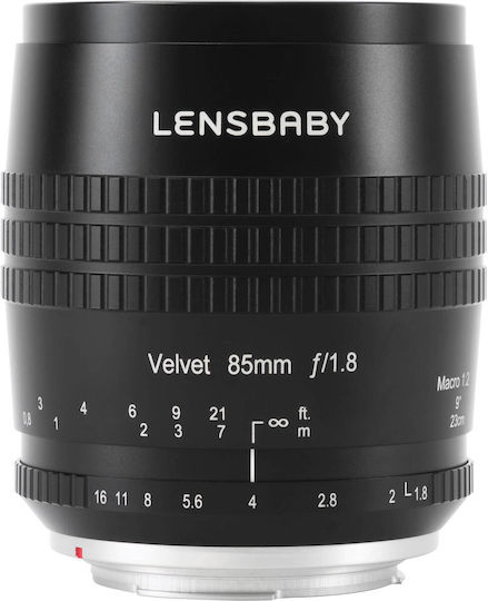Lensbaby Cadru complet Obiectiv Foto Velvet 85 Teleobiectiv / Macro pentru Montura Canon EF Black