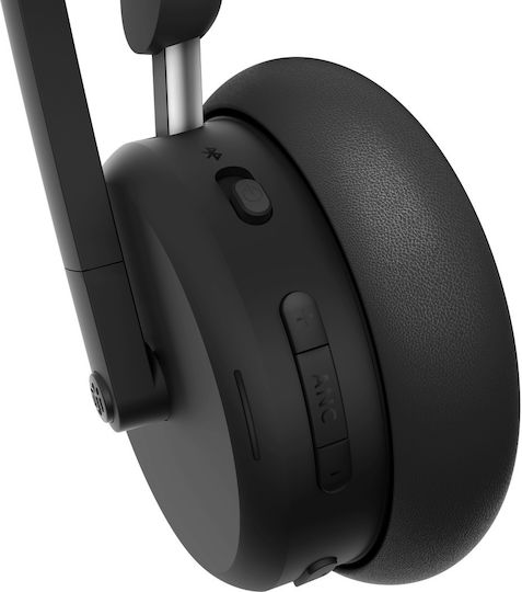 Lenovo Безжични На ушите Мултимедийни слушалки с микрофон и връзка USB-C в Черен цвят 4XD1S19777