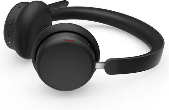 Lenovo Безжични На ушите Мултимедийни слушалки с микрофон и връзка USB-C в Черен цвят 4XD1S19777