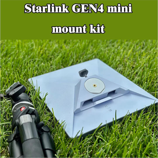 Adapter Support Base Clamp Kit Adapter Support Base Kit Clamp Thread Mount Pipe Adapter 1/4" Double Ball Head 360° Starlink Mini Dish Gen 4 2025 Kit & Accessories Code 1-per0098