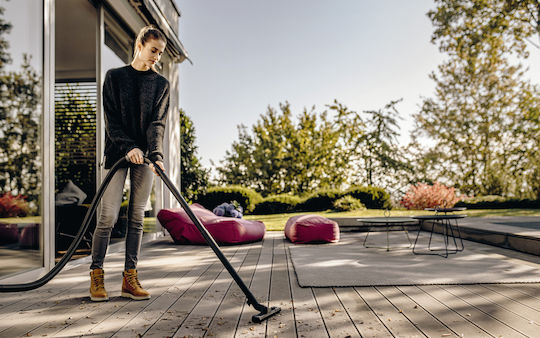 Karcher Wd 4 S Go!further Wet-Dry Vacuum 1100W with Stainless Steel Container 20L Black