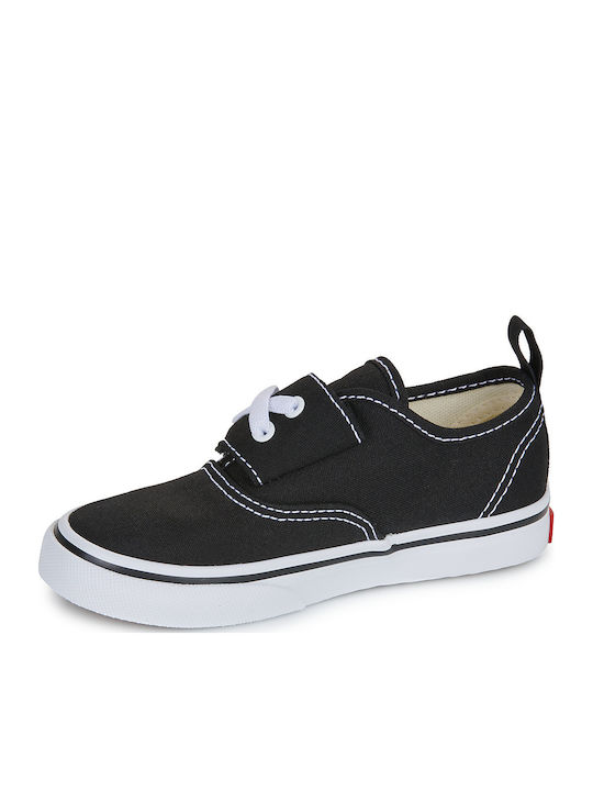 Authentic Elastic Kids Sneakers with Hoop & Loop Closure Black